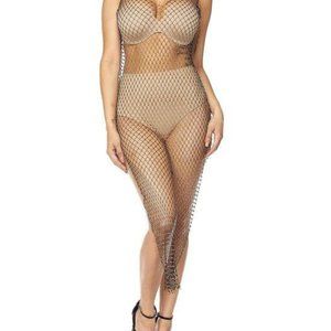 Fishnet Rhinestone Dress